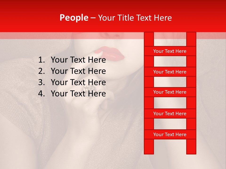 Woman Beautiful Hand PowerPoint Template