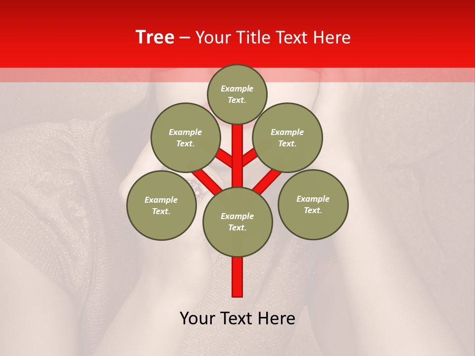 Woman Beautiful Hand PowerPoint Template