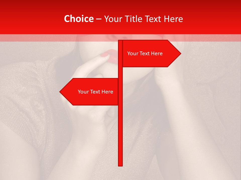 Woman Beautiful Hand PowerPoint Template