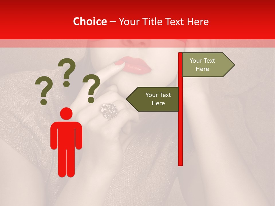 Woman Beautiful Hand PowerPoint Template