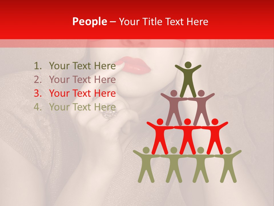 Woman Beautiful Hand PowerPoint Template