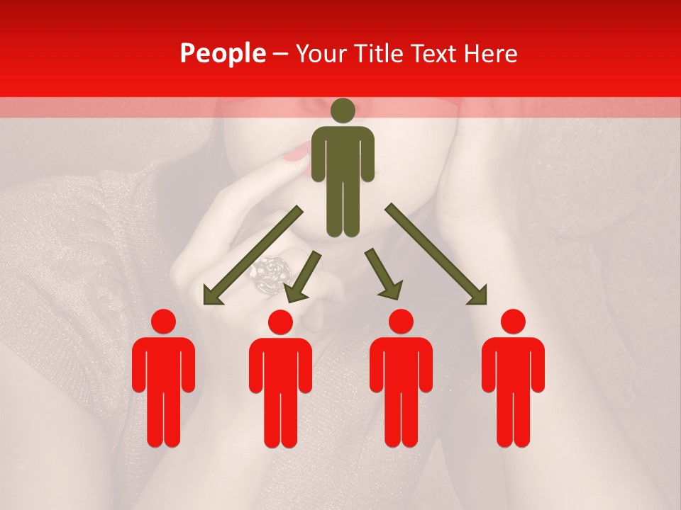 Woman Beautiful Hand PowerPoint Template