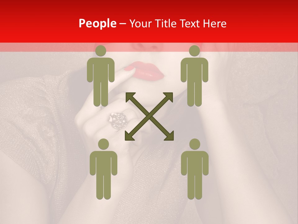 Woman Beautiful Hand PowerPoint Template