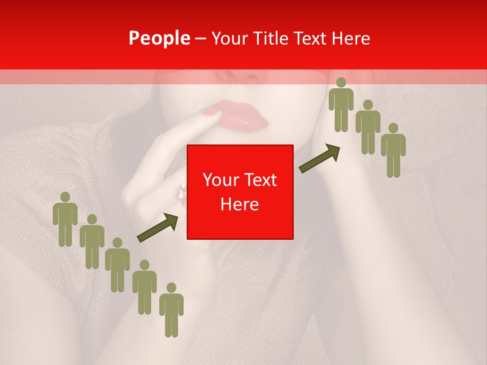 Woman Beautiful Hand PowerPoint Template