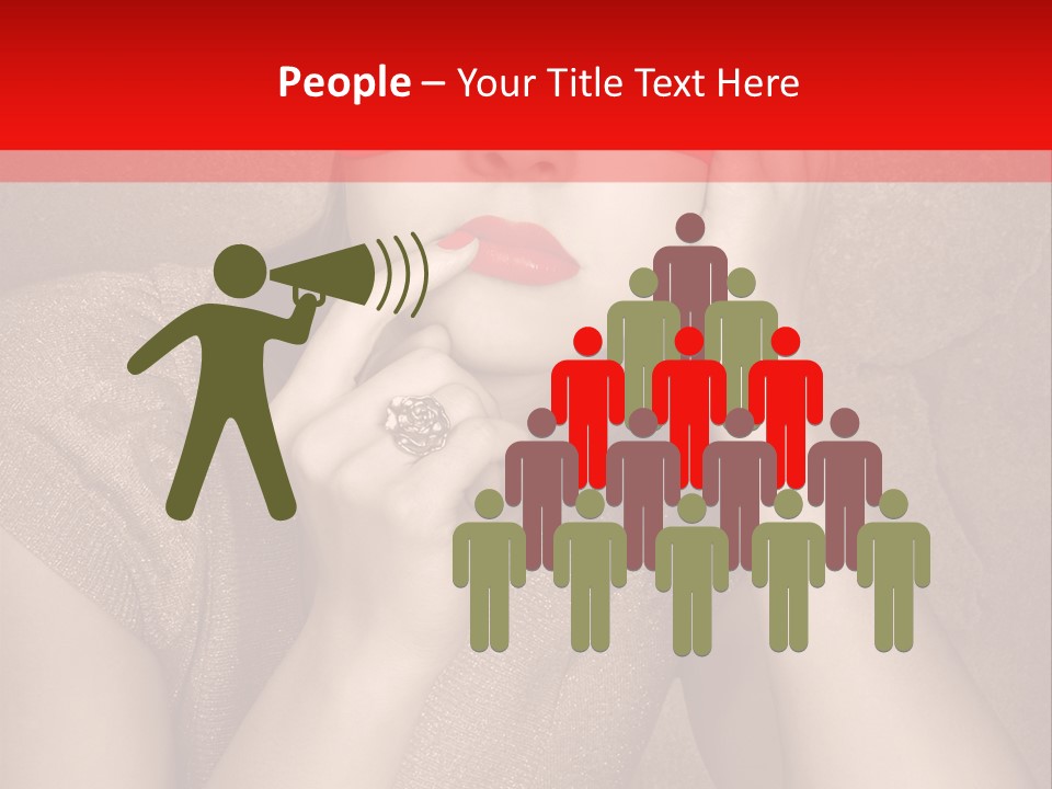 Woman Beautiful Hand PowerPoint Template