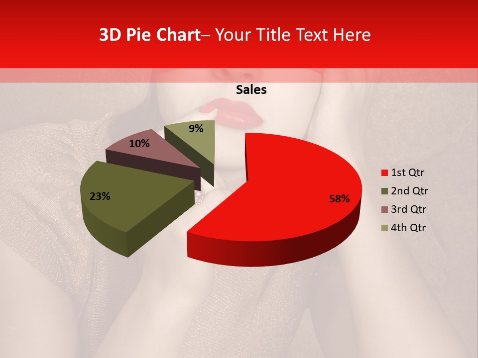 Woman Beautiful Hand PowerPoint Template