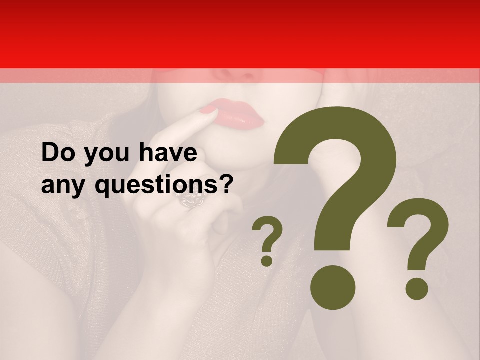 Woman Beautiful Hand PowerPoint Template