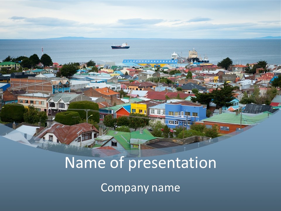 Urban Water Destination PowerPoint Template