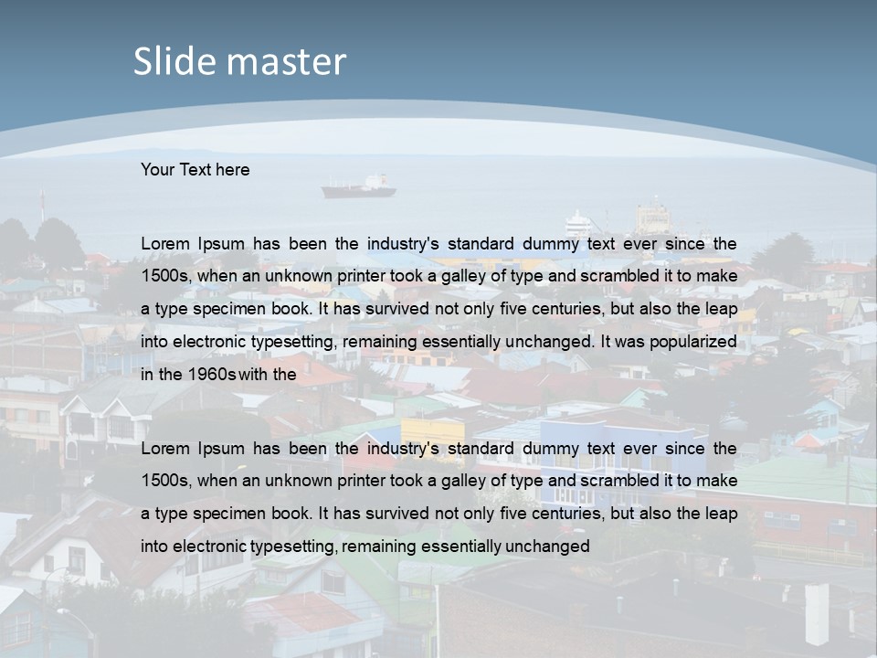 Urban Water Destination PowerPoint Template