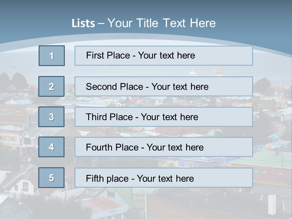 Urban Water Destination PowerPoint Template