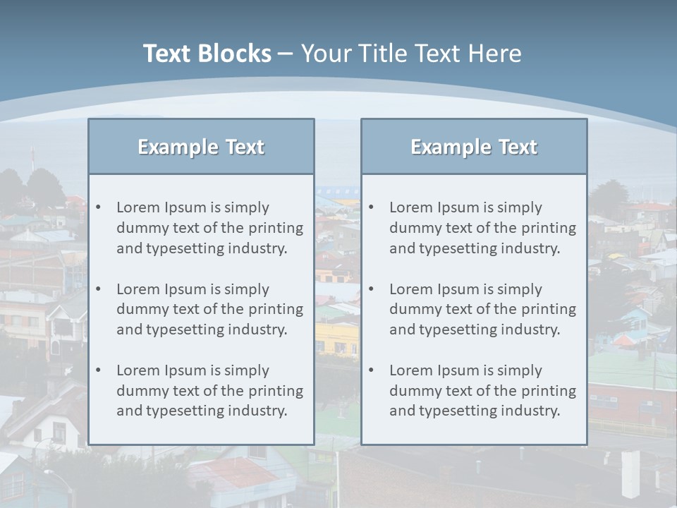 Urban Water Destination PowerPoint Template