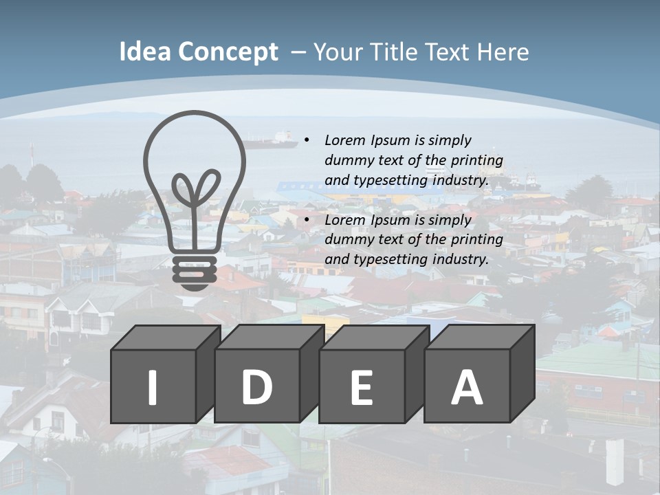 Urban Water Destination PowerPoint Template