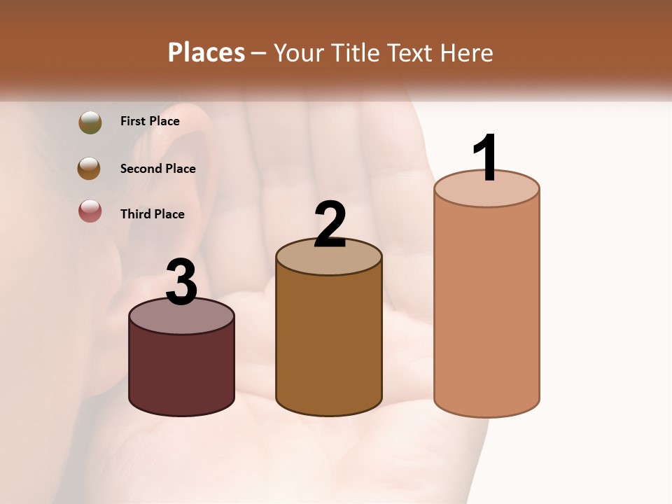 White Hand Young PowerPoint Template