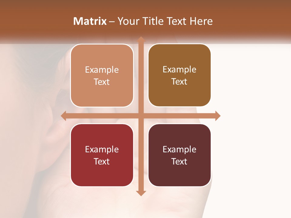 White Hand Young PowerPoint Template