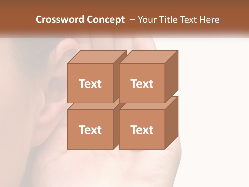 White Hand Young PowerPoint Template