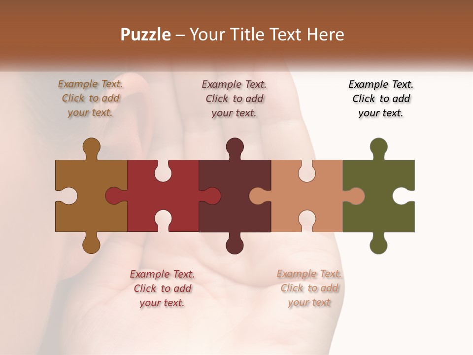 White Hand Young PowerPoint Template