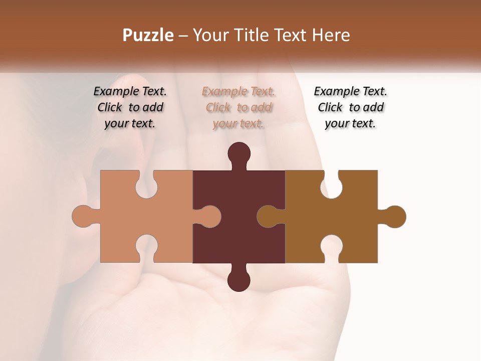 White Hand Young PowerPoint Template