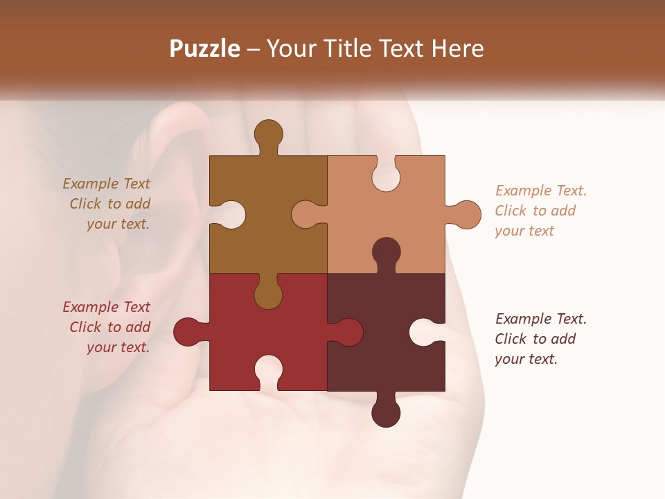 White Hand Young PowerPoint Template