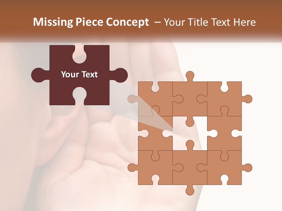 White Hand Young PowerPoint Template