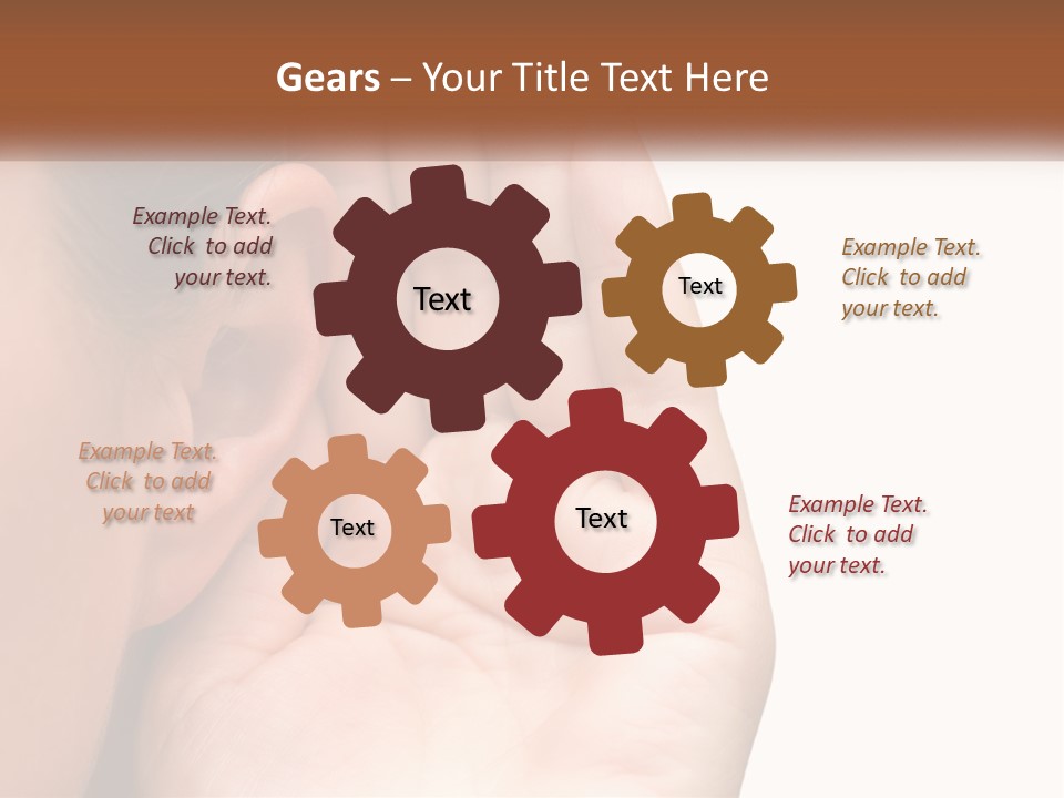 White Hand Young PowerPoint Template