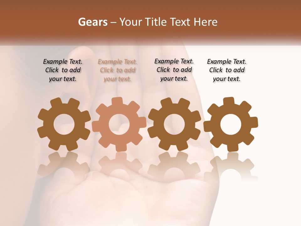 White Hand Young PowerPoint Template