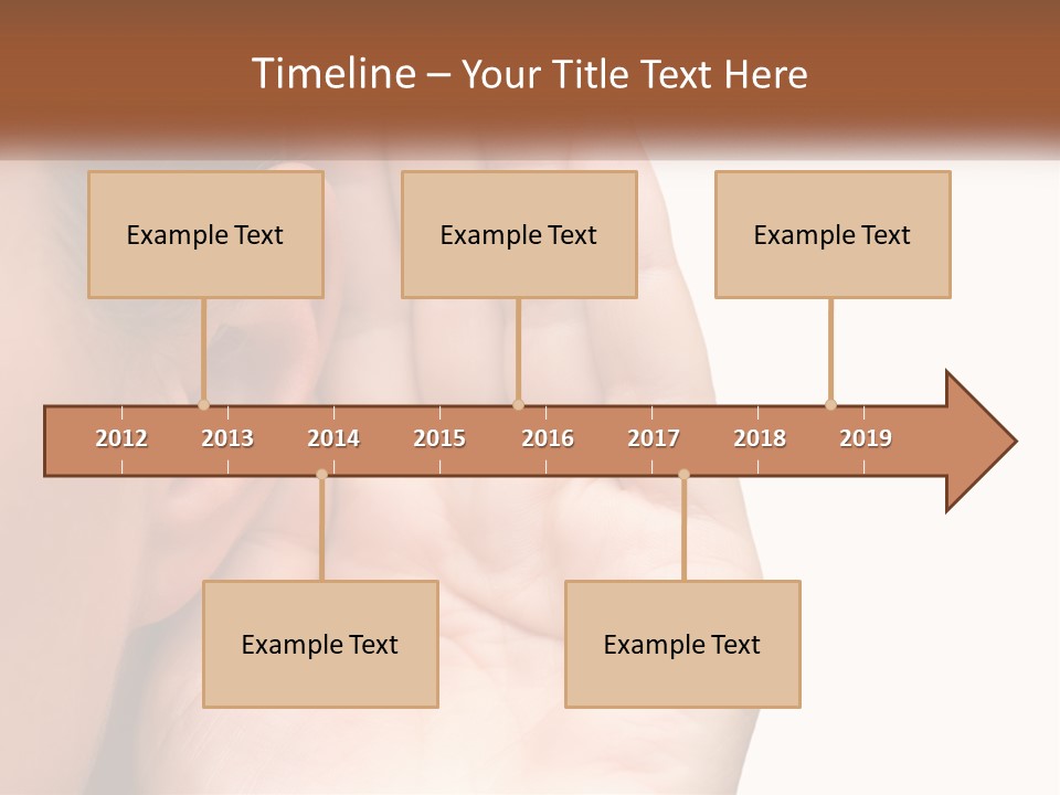 White Hand Young PowerPoint Template