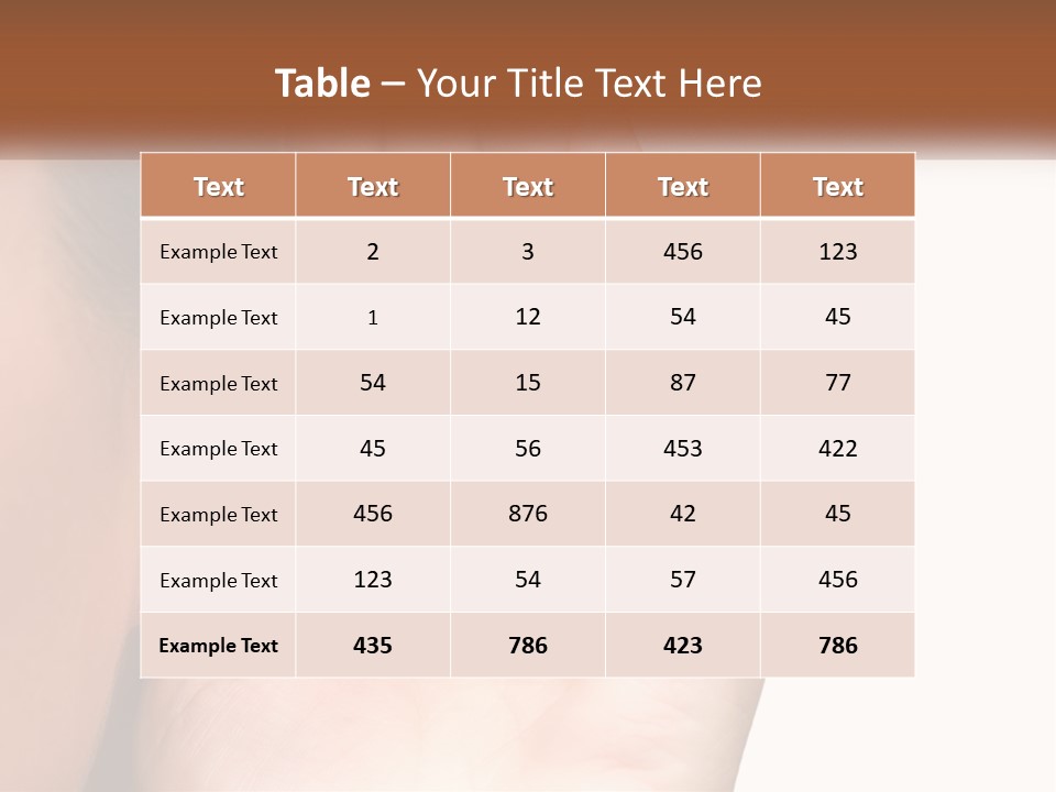 White Hand Young PowerPoint Template