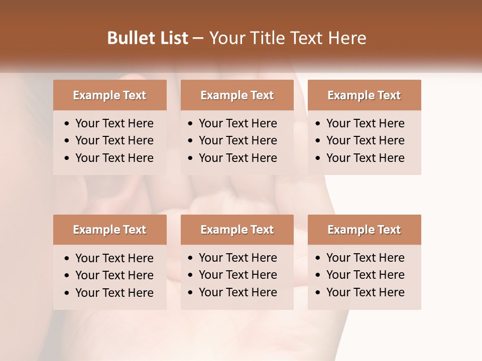 White Hand Young PowerPoint Template