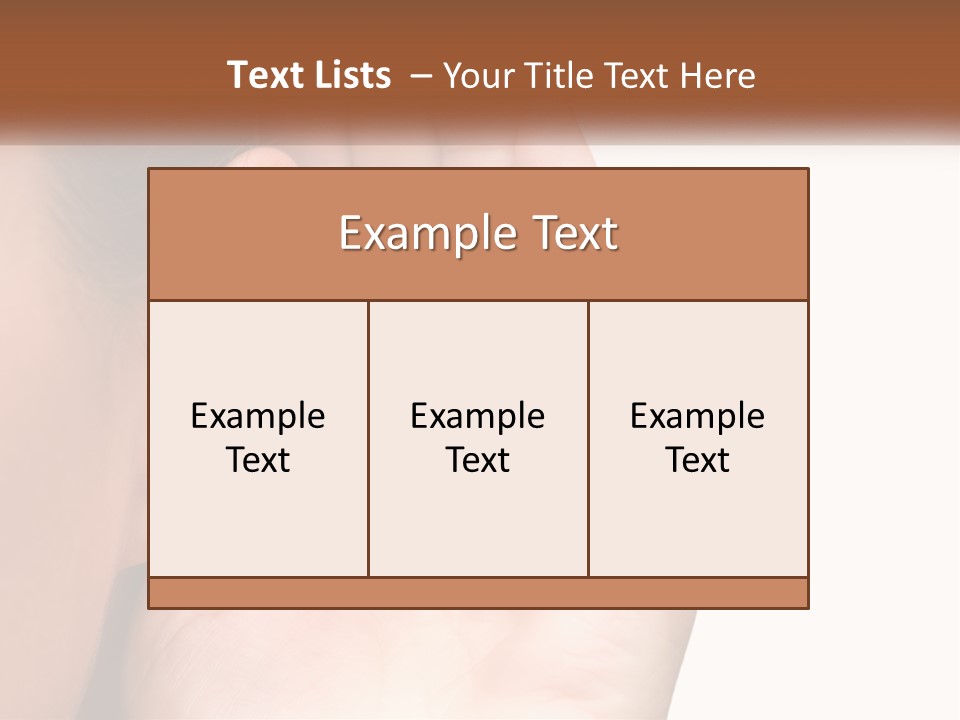 White Hand Young PowerPoint Template