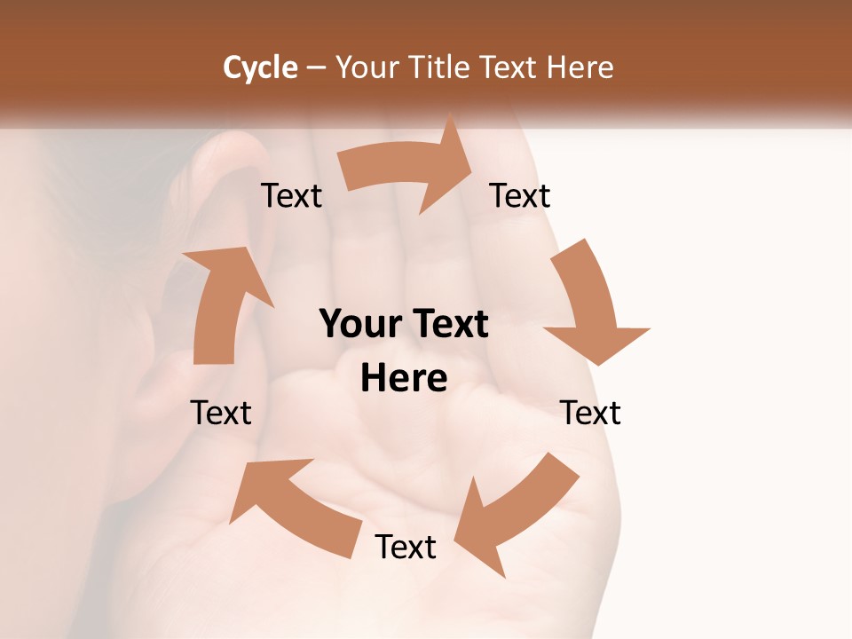 White Hand Young PowerPoint Template