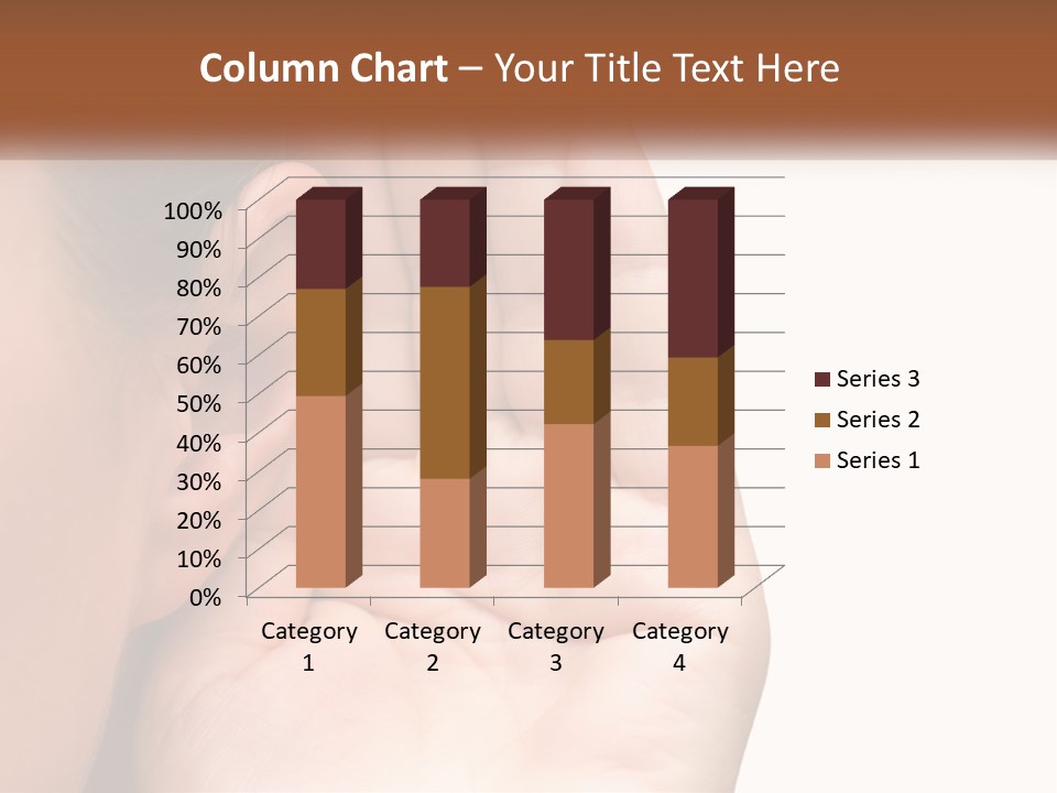 White Hand Young PowerPoint Template