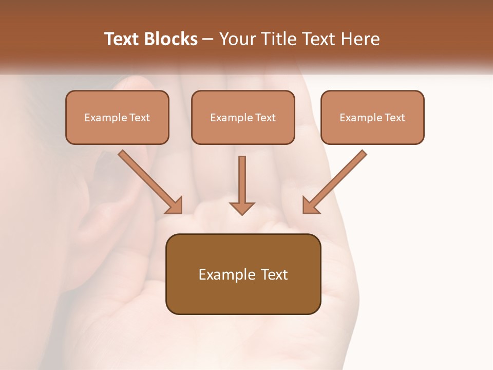 White Hand Young PowerPoint Template