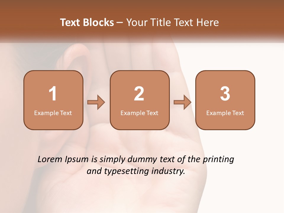 White Hand Young PowerPoint Template