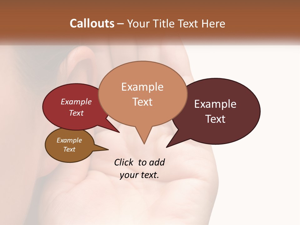 White Hand Young PowerPoint Template