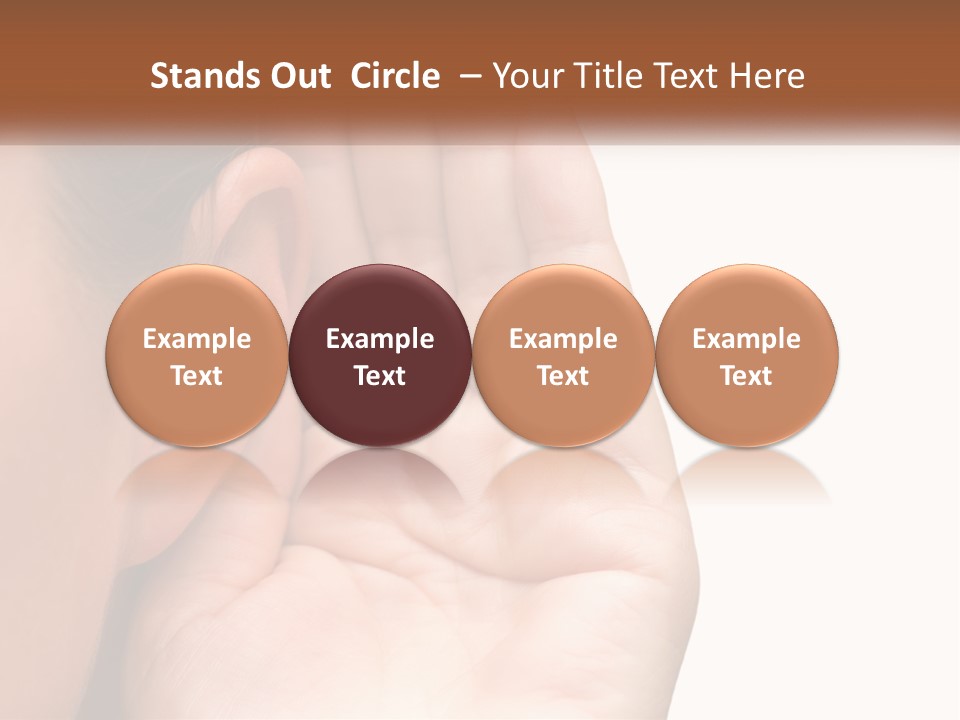 White Hand Young PowerPoint Template