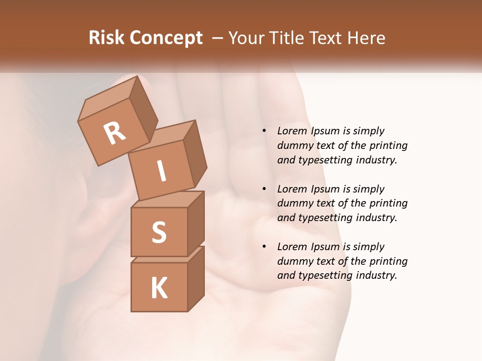 White Hand Young PowerPoint Template