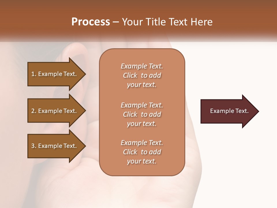 White Hand Young PowerPoint Template