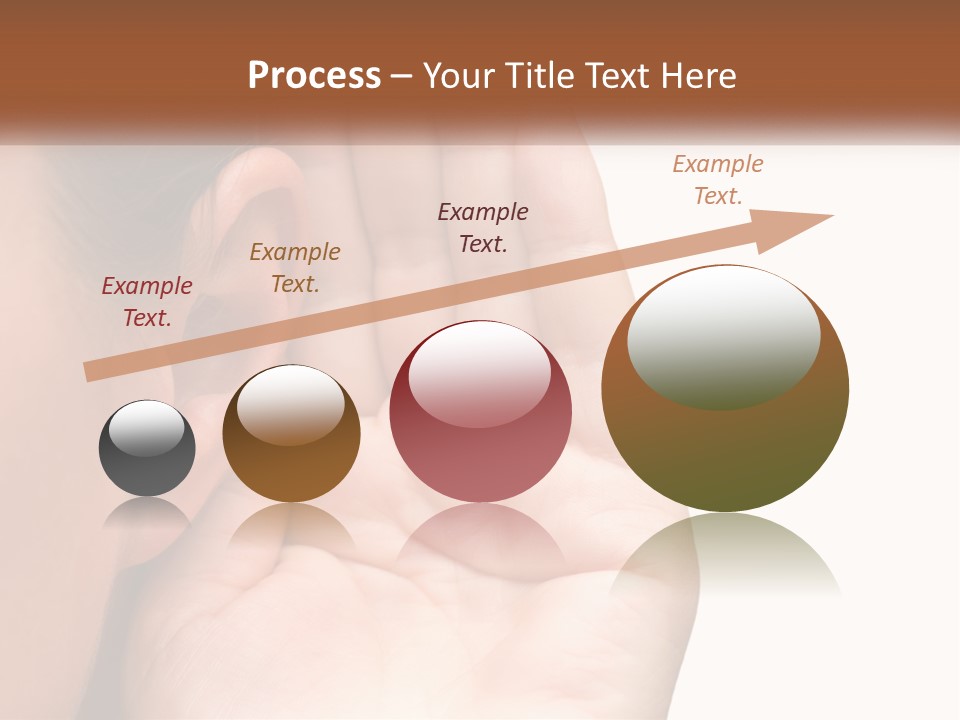 White Hand Young PowerPoint Template