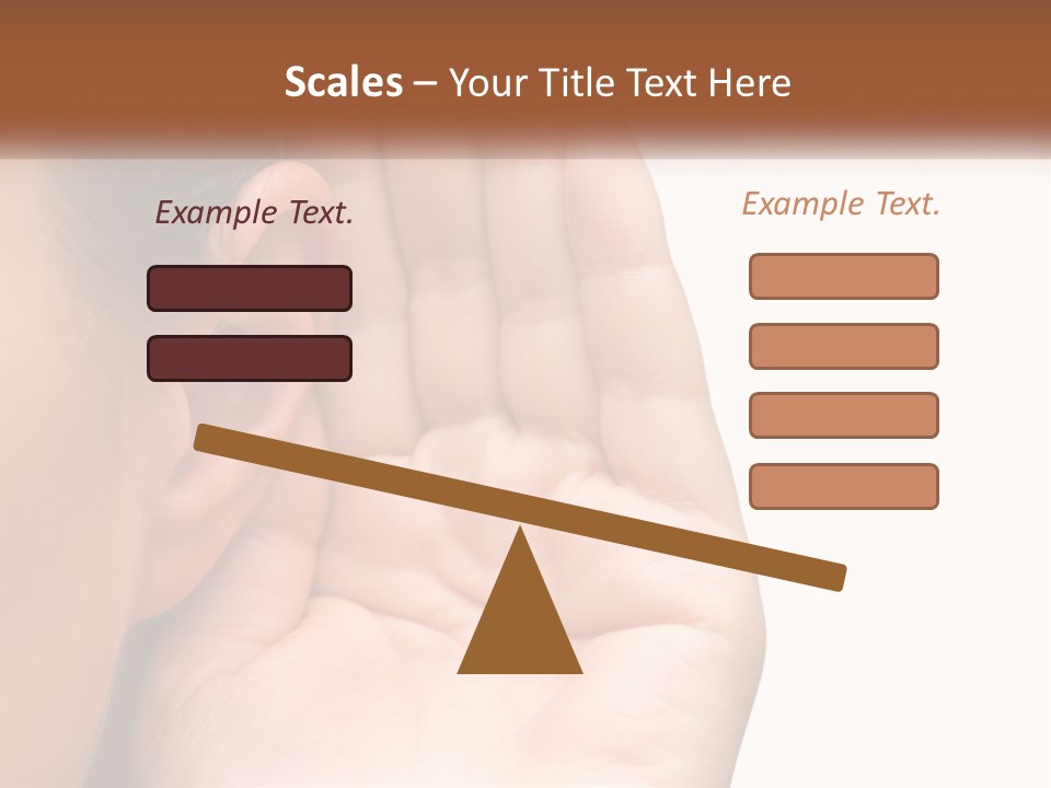 White Hand Young PowerPoint Template