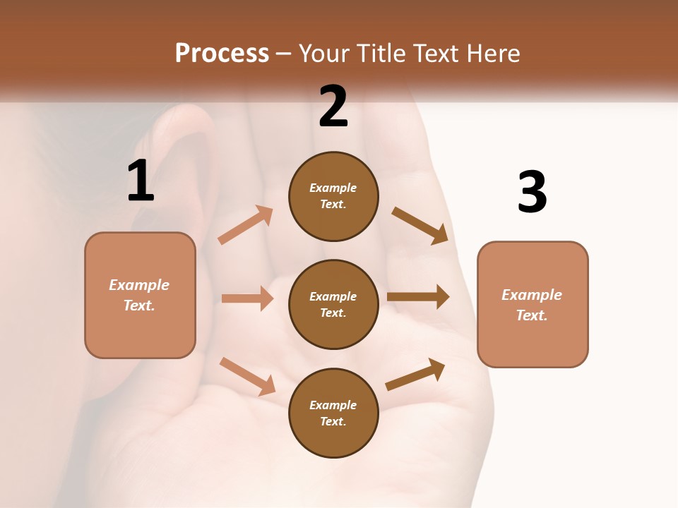 White Hand Young PowerPoint Template