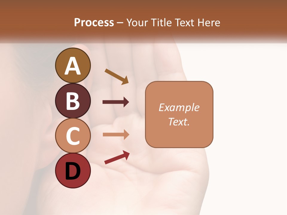 White Hand Young PowerPoint Template