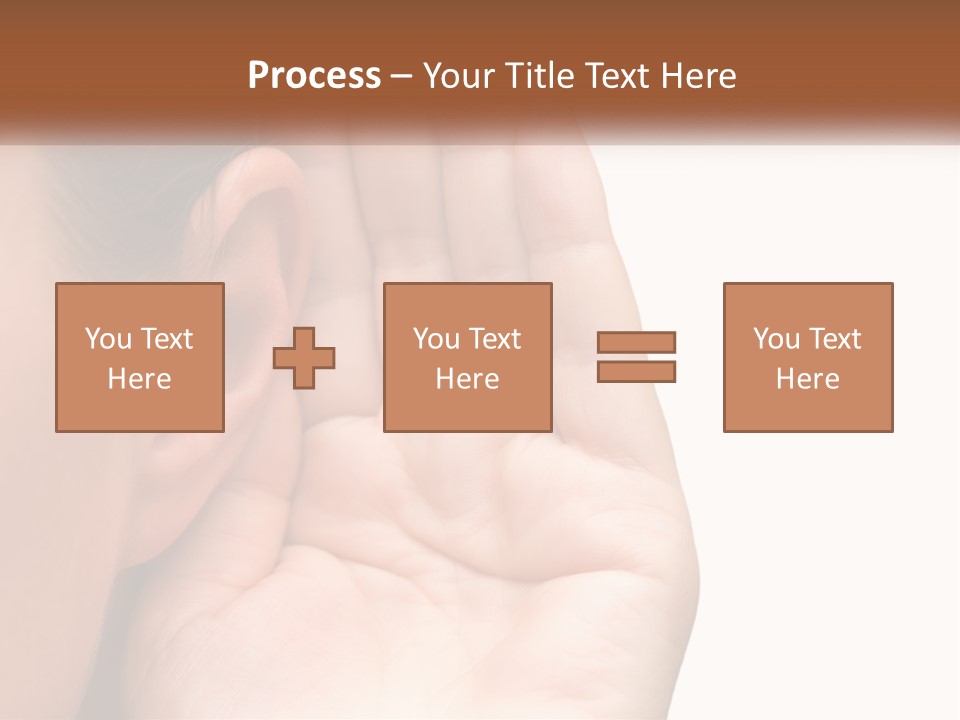 White Hand Young PowerPoint Template