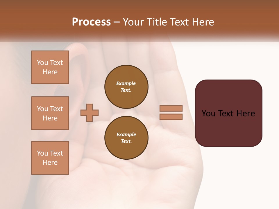 White Hand Young PowerPoint Template