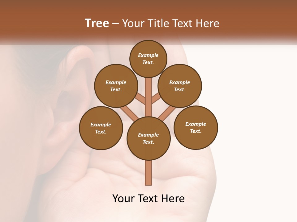 White Hand Young PowerPoint Template