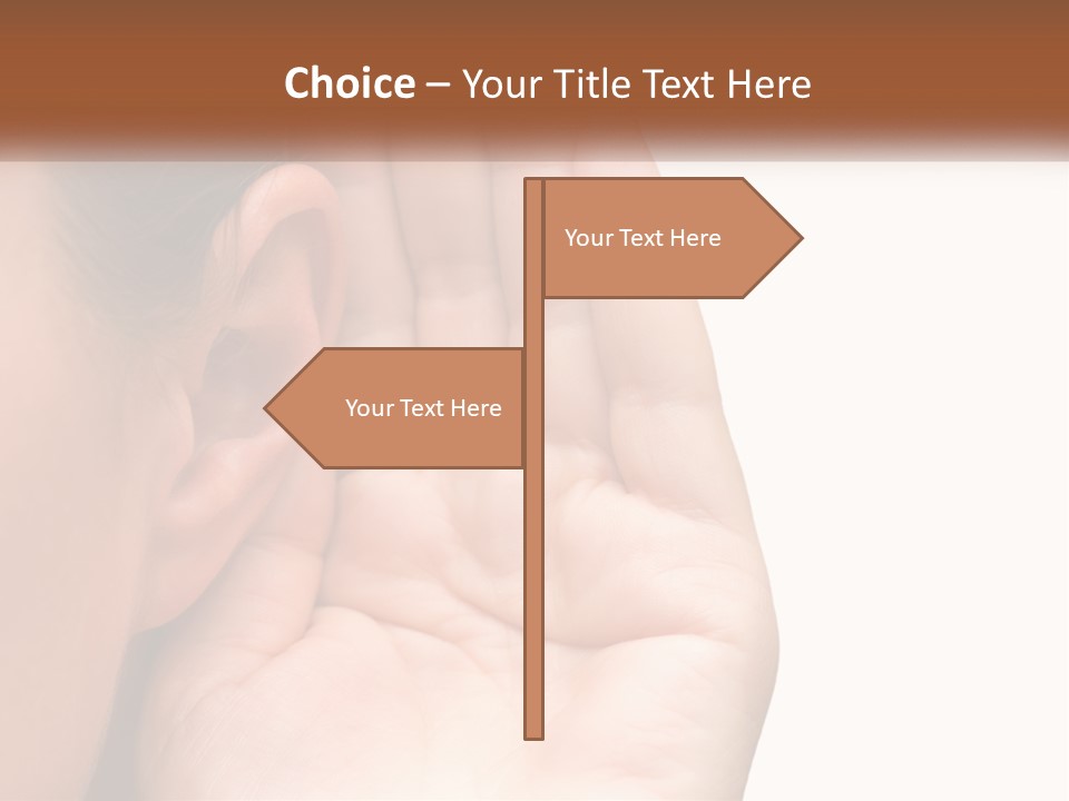 White Hand Young PowerPoint Template