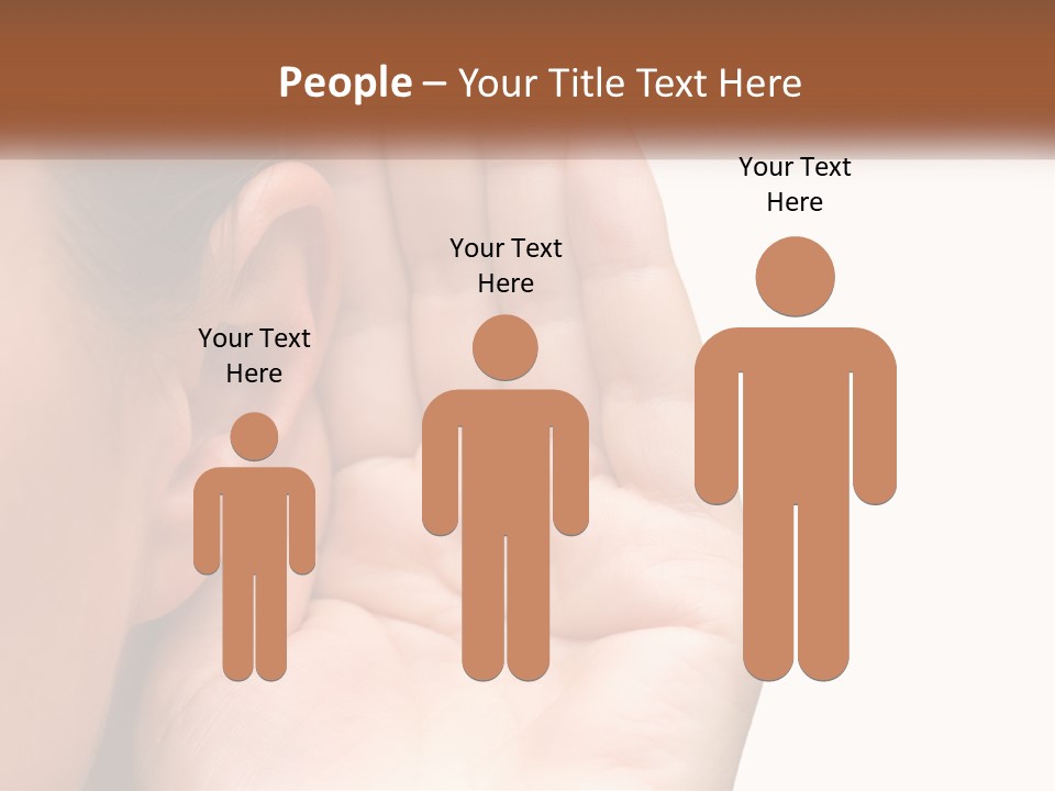 White Hand Young PowerPoint Template