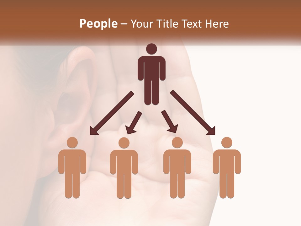 White Hand Young PowerPoint Template