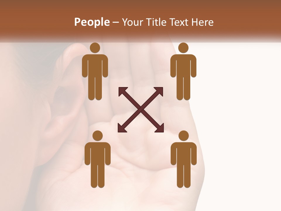 White Hand Young PowerPoint Template