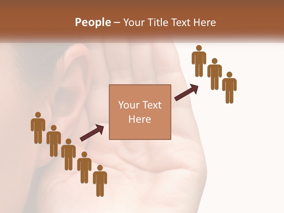 White Hand Young PowerPoint Template