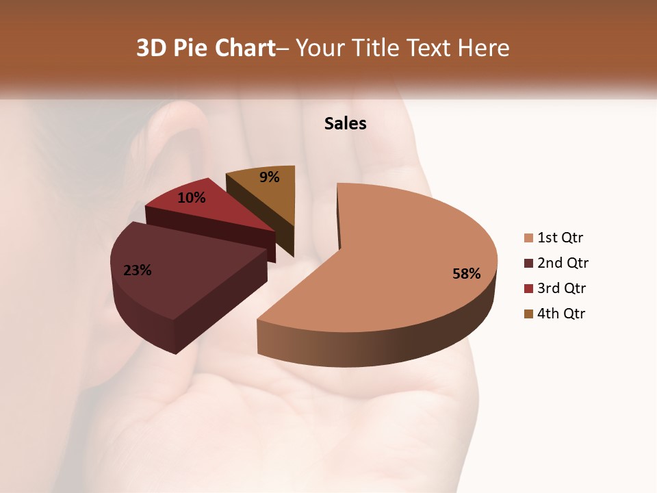 White Hand Young PowerPoint Template